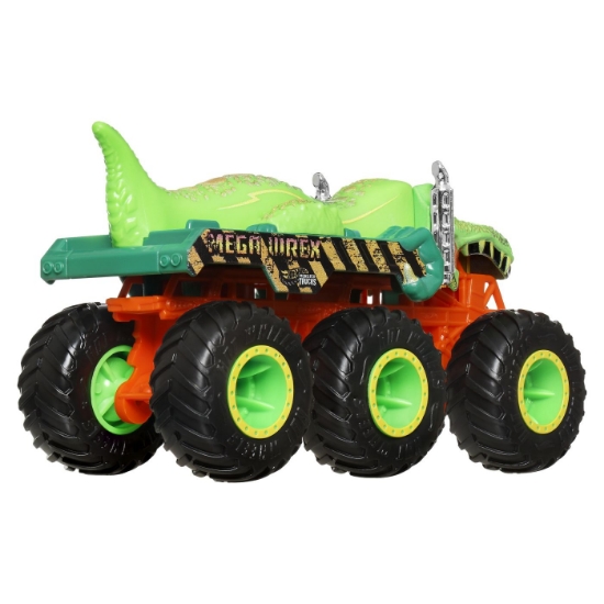 Imagine Hot Wheels Monster Truck Big Rigs mașinuța metalică cu 6 roți Mega-Wrex, scară 1 la 64