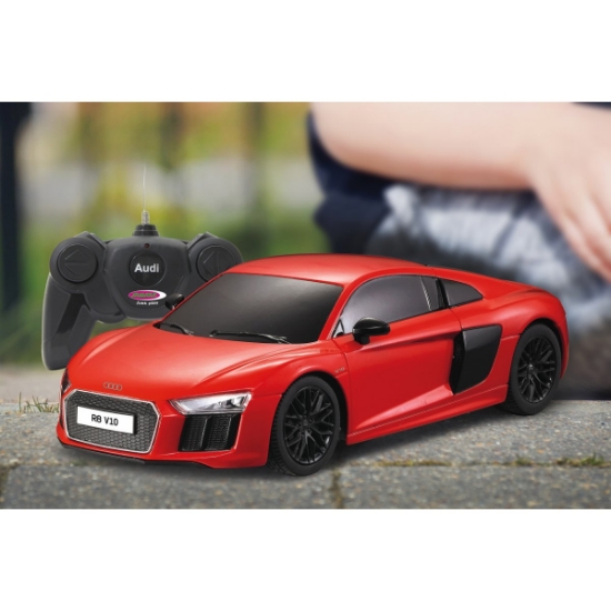 Imagine Mașină cu telecomandă Audi R8 roșu, scară 1:24