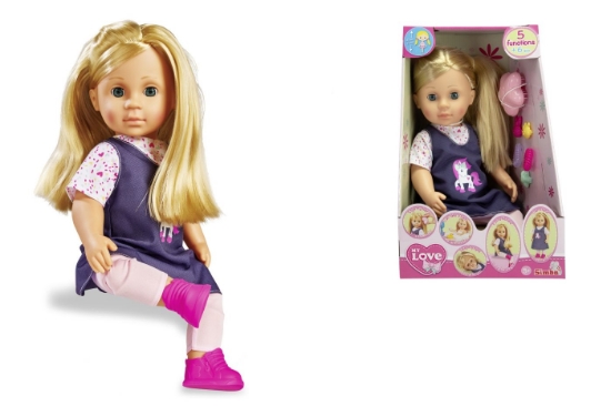 Imagine PAPUSA MY LOVE INTERACTIVA CU ACCESORII 43CM