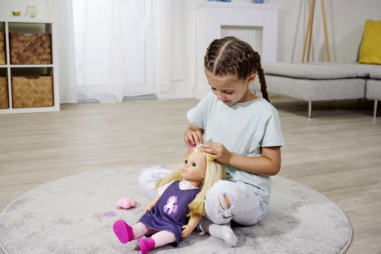 Imagine PAPUSA MY LOVE INTERACTIVA CU ACCESORII 43CM