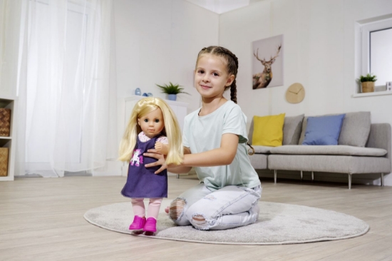 Imagine PAPUSA MY LOVE INTERACTIVA CU ACCESORII 43CM