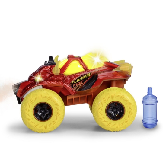 Imagine Dickie mașină de teren Flaming Fire Monster cu lumini, sunete, suspensii și funcție abur 25cm