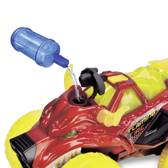 Imagine Dickie mașină de teren Flaming Fire Monster cu lumini, sunete, suspensii și funcție abur 25cm