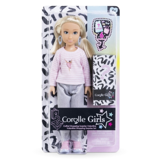 Imagine COROLLE SET CUMPARATURI SURPRIZA PAPUSA VALENTINE 28CM