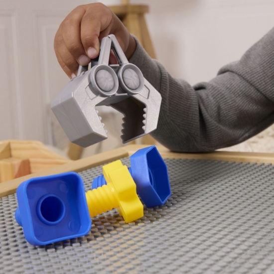 Imagine PATRULA CATELUSILOR RUBBLE SI ECHIPA SET VEHICUL EXCAVATOR SI FIGURINA CHARGER