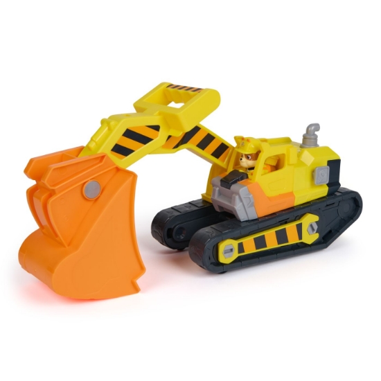Imagine PATRULA CATELUSILOR RUBBLE SI ECHIPA VEHICUL BULDOZER MULTIFUNCTIONAL 2 IN 1