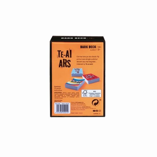 Imagine Joc de carti Dark Deck Te-ai Ars