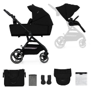 Imagine Carucior Kinderkraft YOXI 2in1, Pure Black