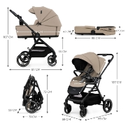 Imagine Carucior Kinderkraft YOXI 2in1, Sand Beige