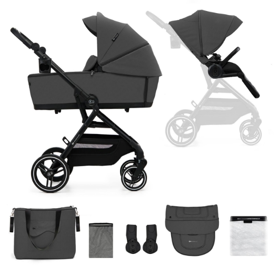 Imagine Carucior Kinderkraft YOXI 2in1, Moonlight Grey