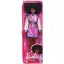 Imagine PAPUSA BARBIE FASHIONISTA CU PARUL AFRO SI JACHETA LILA