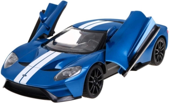 Imagine MASINA CU TELECOMANDA FORD GT ALBASTRU CU SCARA 1 LA 14