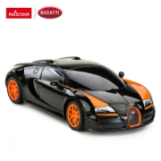 Imagine MASINA CU TELECOMANDA BUGATTI GRAND SPORT VITESSE NEGRU CU SCARA 1 LA 24