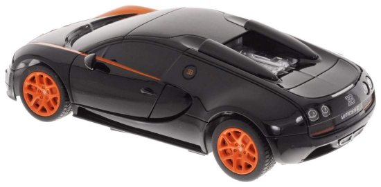 Imagine MASINA CU TELECOMANDA BUGATTI GRAND SPORT VITESSE NEGRU CU SCARA 1 LA 24