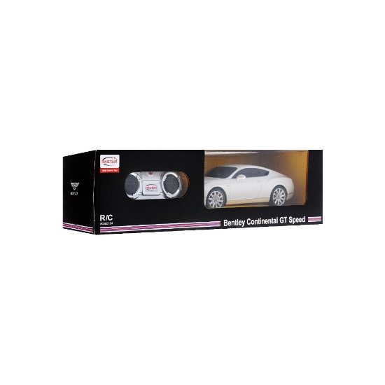 Imagine Mașină cu telecomandă Bentley Continental GT alb, scară 1:24