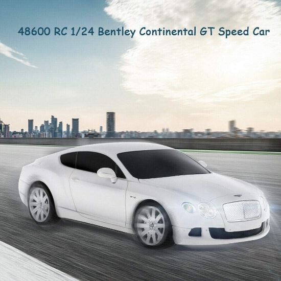 Imagine Mașină cu telecomandă Bentley Continental GT alb, scară 1:24
