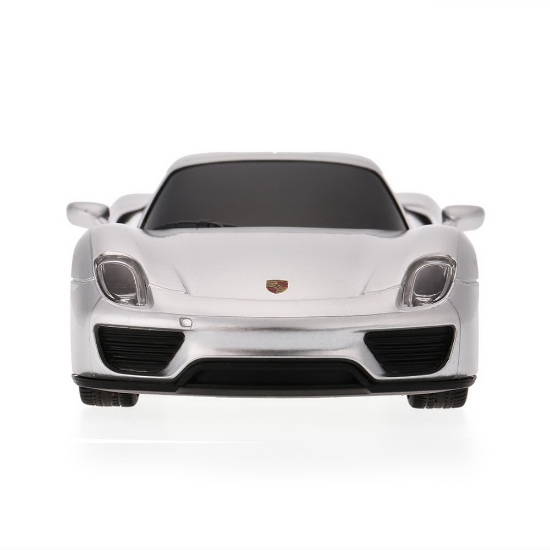 Imagine MASINA CU TELECOMANDA PORSCHE 918 SPYDER ARGINTIU CU SCARA 1 LA 24