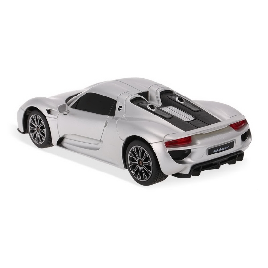 Imagine MASINA CU TELECOMANDA PORSCHE 918 SPYDER ARGINTIU CU SCARA 1 LA 24