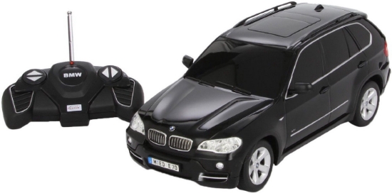 Imagine MASINA CU TELECOMANDA BMW X5 NEGRU CU SCARA 1 LA 18