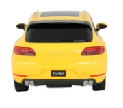 Imagine MASINA CU TELECOMANDA PORSCHE MACAN TURBO GALBEN CU SCARA 1 LA 24