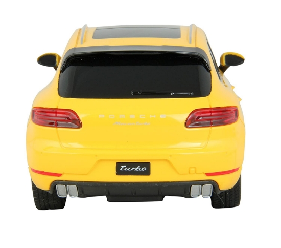Imagine MASINA CU TELECOMANDA PORSCHE MACAN TURBO GALBEN CU SCARA 1 LA 24