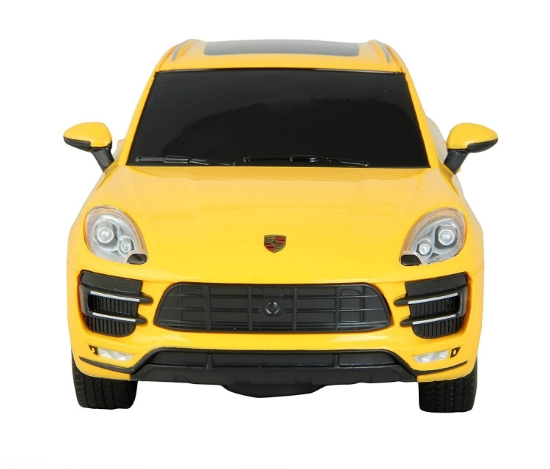 Imagine MASINA CU TELECOMANDA PORSCHE MACAN TURBO GALBEN CU SCARA 1 LA 24