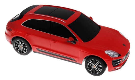 Imagine MASINA CU TELECOMANDA PORSCHE MACAN TURBO ROSU CU SCARA 1 LA 24