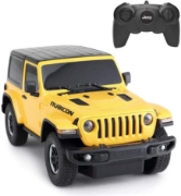 Imagine MASINA CU TELECOMANDA JEEP WRANGLER RUBICON GALBEN CU SCARA 1 LA 24