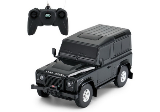 Imagine MASINA CU TELECOMANDA LAND ROVER DEFENDER NEGRU CU SCARA 1 LA 24