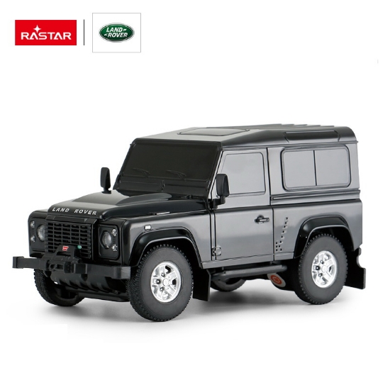 Imagine MASINA CU TELECOMANDA LAND ROVER DEFENDER NEGRU CU SCARA 1 LA 24