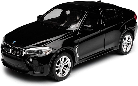Imagine Mașinuță metalică BMW X6M negru scara 1 la 24