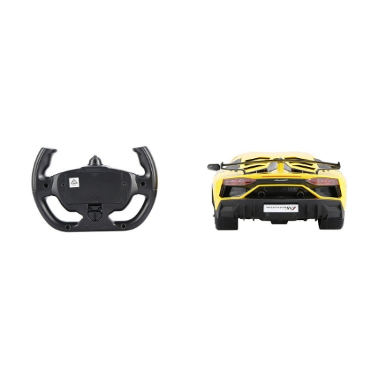 Imagine MASINA CU TELECOMANDA LAMORGHINI AVENTADOR SVJ GALBEN SCARA 1 LA 14
