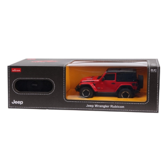 Imagine MASINA CU TELECOMANDA JEEP WRANGLER JL ROSU SCARA 1 LA 24