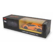 Imagine MASINA CU TELECOMANDA LAMBORGHINI AVENTADOR SVJ PORTOCALIU CU SCARA 1 LA 24