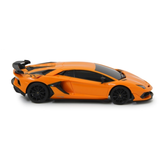 Imagine MASINA CU TELECOMANDA LAMBORGHINI AVENTADOR SVJ PORTOCALIU CU SCARA 1 LA 24