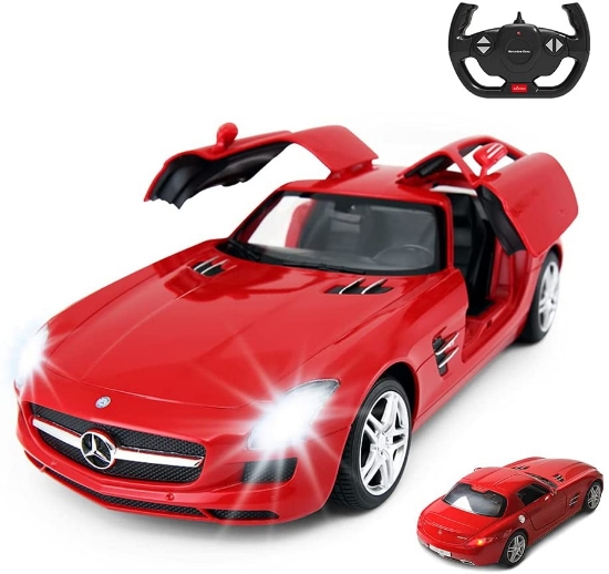 Imagine MASINA CU TELECOMANDA MERCEDES-BENZ SLS ROSU SCARA 1 LA 14