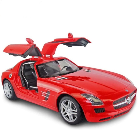 Imagine MASINA CU TELECOMANDA MERCEDES-BENZ SLS ROSU SCARA 1 LA 14