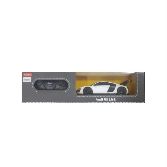 Imagine MASINA CU TELECOMANDA AUDI R8 ALB CU SCARA 1 LA 24