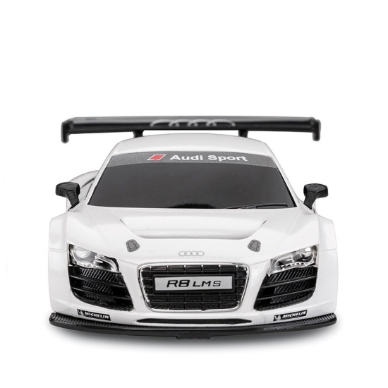 Imagine Mașină cu telecomandă Audi R8 alb, scară 1:24 (LMS)