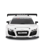Imagine MASINA CU TELECOMANDA AUDI R8 ALB CU SCARA 1 LA 24
