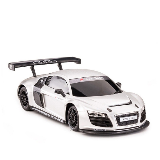 Imagine Mașină cu telecomandă Audi R8 alb, scară 1:24 (LMS)