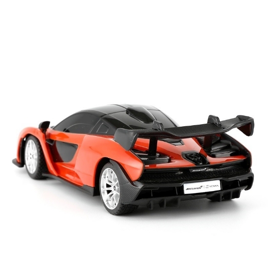 Imagine MASINA CU TELECOMANDA MCLAREN SENNA PORTOCALIU CU SCARA 1 LA 24