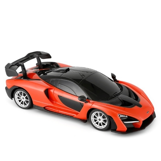 Imagine MASINA CU TELECOMANDA MCLAREN SENNA PORTOCALIU CU SCARA 1 LA 24