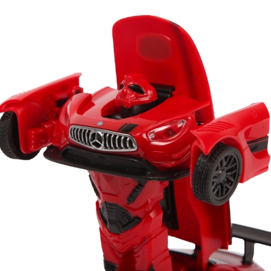 Imagine Mașinuță metalică convertibilă Mercedes Benz GT3 roșie cu scara 1 la 32