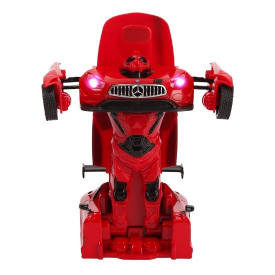 Imagine Mașinuță metalică convertibilă Mercedes Benz GT3 roșie cu scara 1 la 32