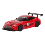 Imagine Mașinuță metalică convertibilă Mercedes Benz GT3 roșie cu scara 1 la 32