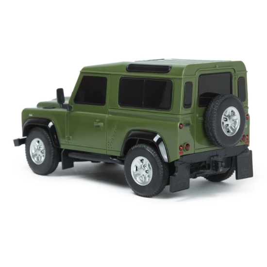 Imagine MASINA CU TELECOMANDA LAND ROVER DEFENDER VERDE CU SCARA 1 LA 24