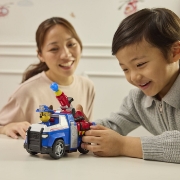 Imagine Patrula Cățelușilor vehicul de salvare mașină de pompieri și figurină Chase