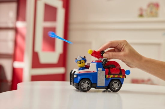 Imagine Patrula Cățelușilor vehicul de salvare mașină de pompieri și figurină Chase