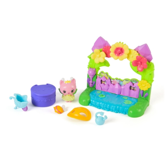 Imagine GABBYS DOLLHOUSE FILMUL SET BALCONUL GRADINA SI FIGURINA ZANA REGINA KITTY CU  ACCESORII